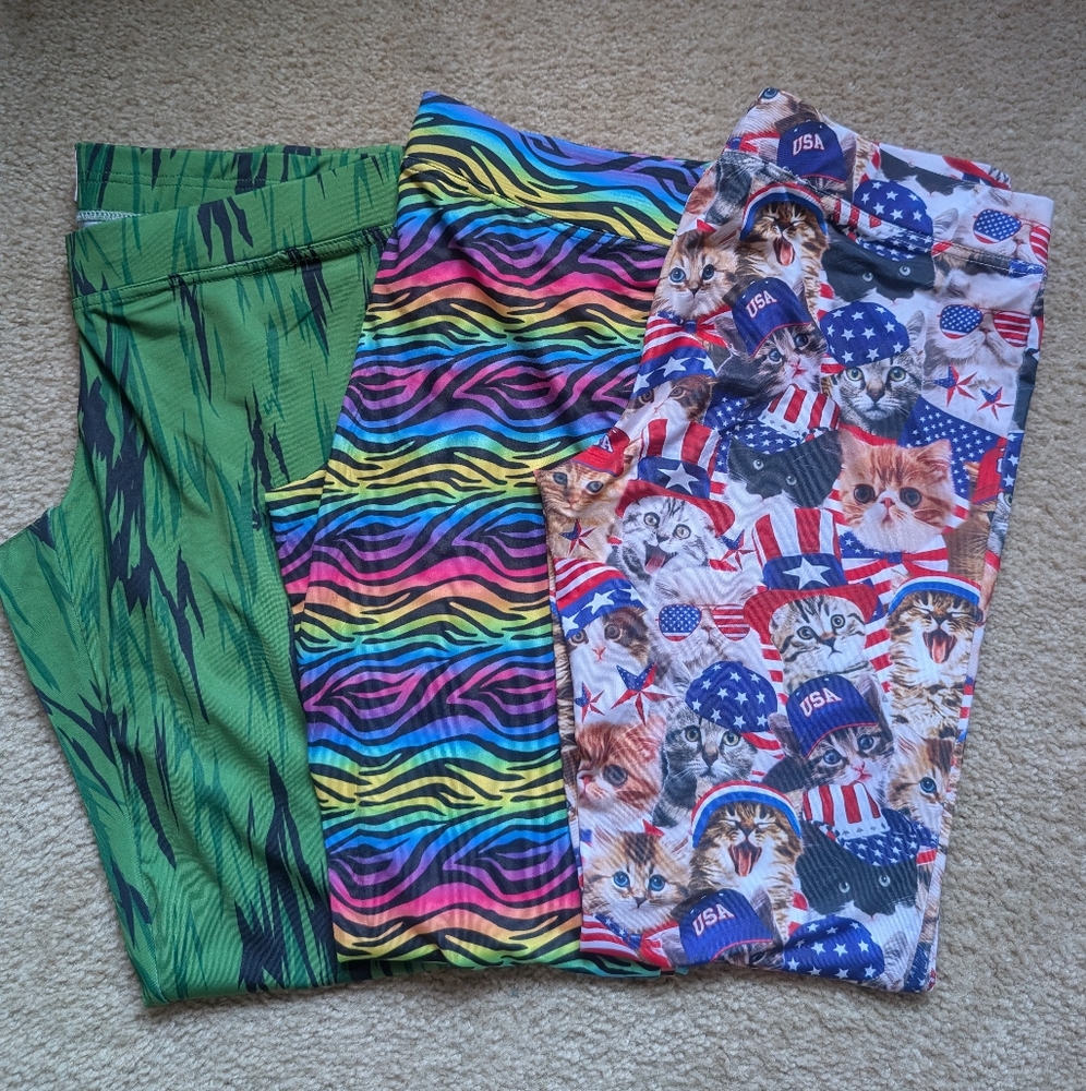 Colorful Patterned Leggings Set